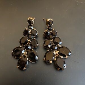 Elegant Black Drop Earrings